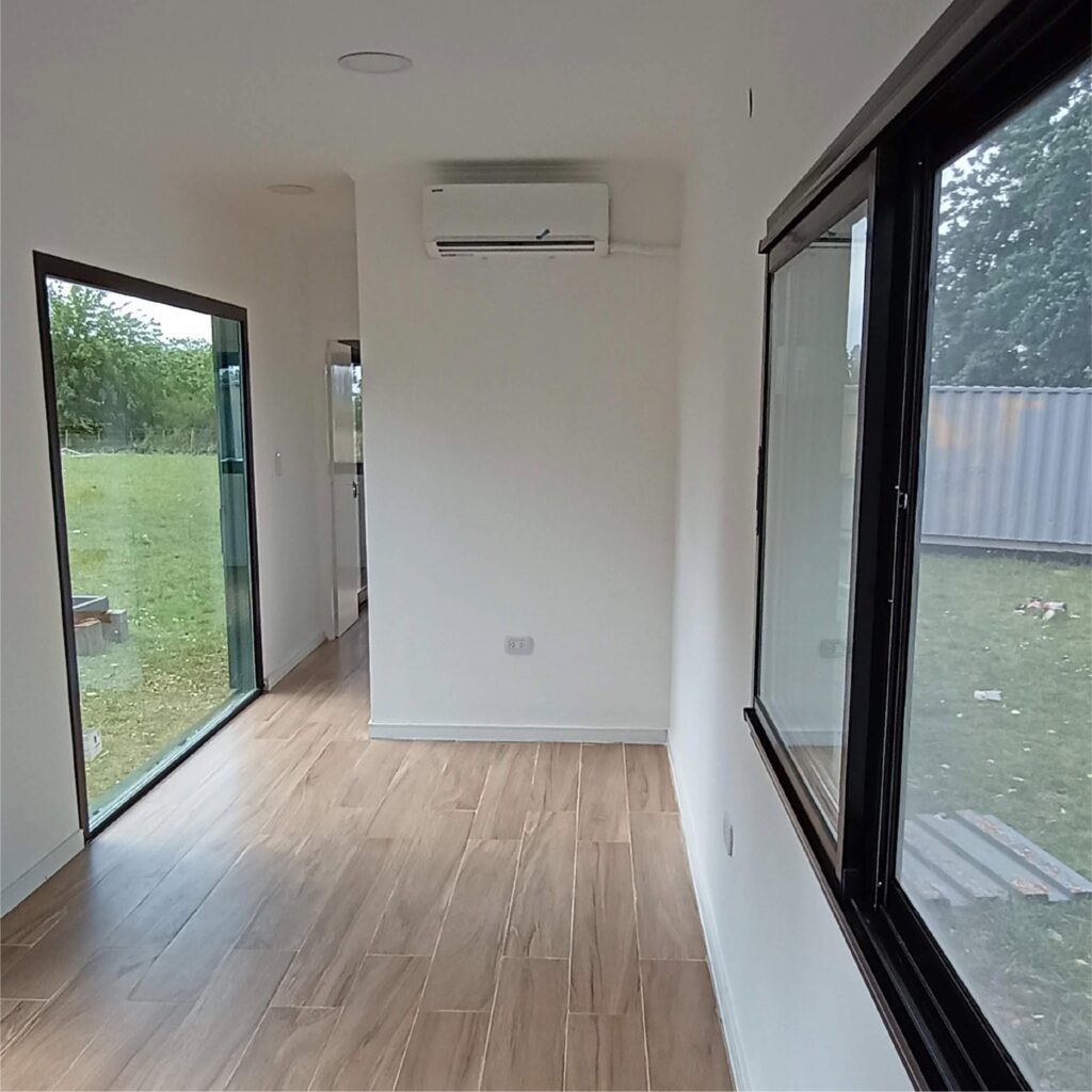 interior de contenedor